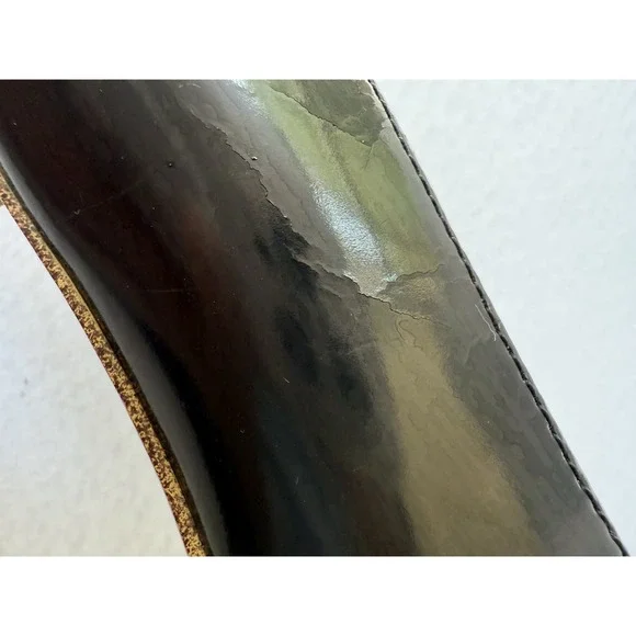 Vintage Marc Jacobs Black Rose Gold Mouse ballet Patent leather Made In Italy 35 Flats & Loafers